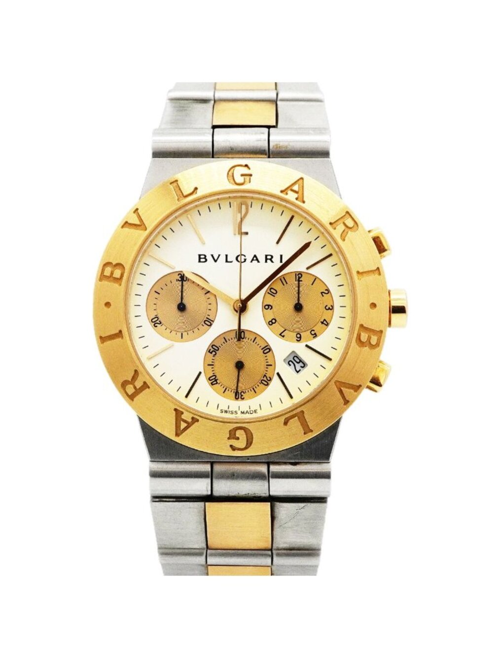 Bvlgari Diagono Sports Chronograph White Dial Watch